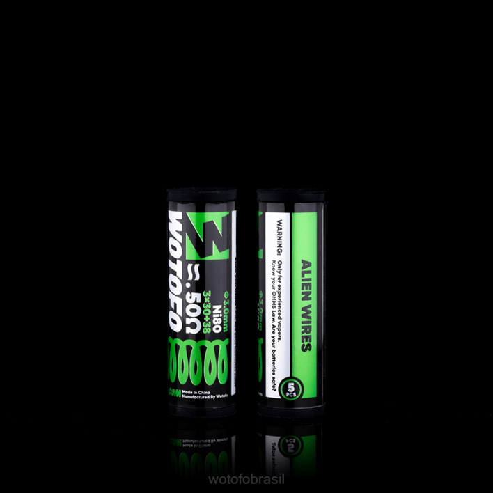 WOTOFO Brasil - fio alienígena 0,50 ohm 5 unidades T2XB331 Wotofo bobinas pré-construídas