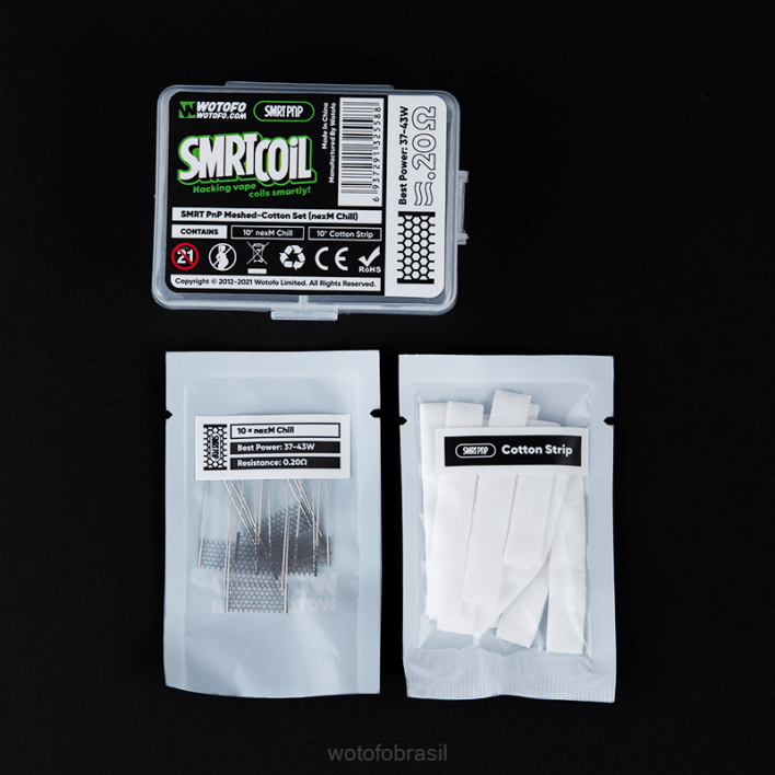 WOTOFO disposable - nexmesh turbo T2XB339 Wotofo SMRT conjunto malha-algodão pnp