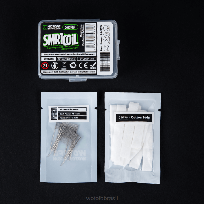 WOTOFO disposable - nexmesh turbo T2XB339 Wotofo SMRT conjunto malha-algodão pnp