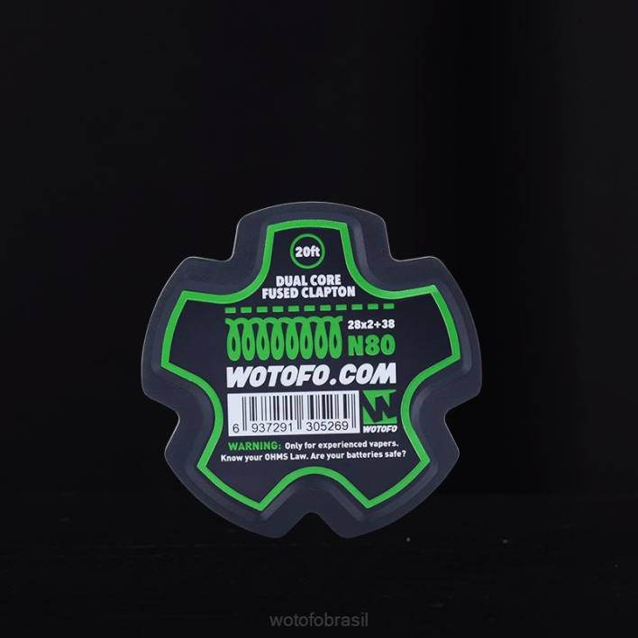 WOTOFO vape flavours - clapton fundido de núcleo duplo - 28 * 2 + 38 T2XB345 Wotofo carretel de fio pré-construído