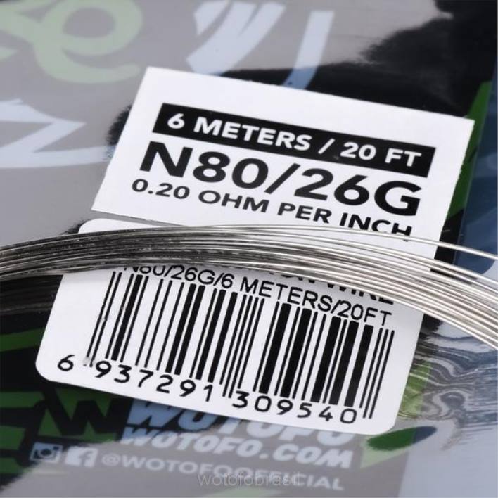 WOTOFO vape flavours - clapton fundido de núcleo duplo - 28 * 2 + 38 T2XB345 Wotofo carretel de fio pré-construído