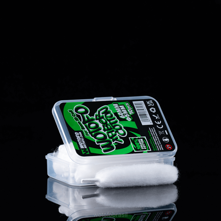 WOTOFO vape review - 5mm de espessura 10 unidades T2XB348 Wotofo algodão xfiber para bobina de identificação
