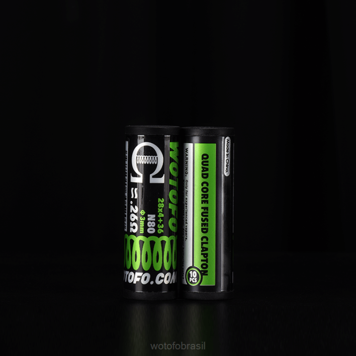 WOTOFO vape tool kit - clapton fundido quad core 0,26 ohm 10pcs T2XB333 Wotofo bobinas pré-construídas